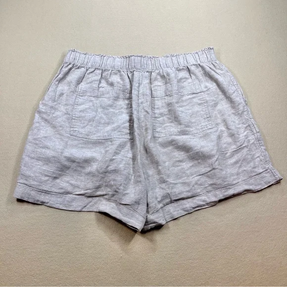 Two Pack Loft Linen Blend Shorts - Picture 12 of 12